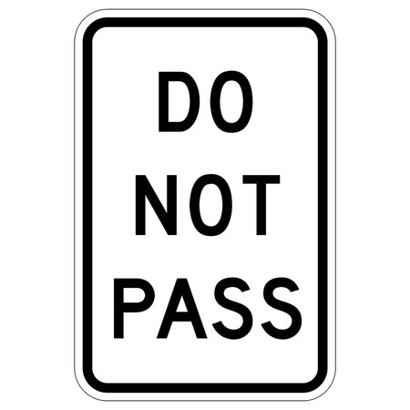 Sign Solutions Usa 18 in Height, 12 in Width, Aluminum, Vertical Rectangle DUS08DWT1218R4-1